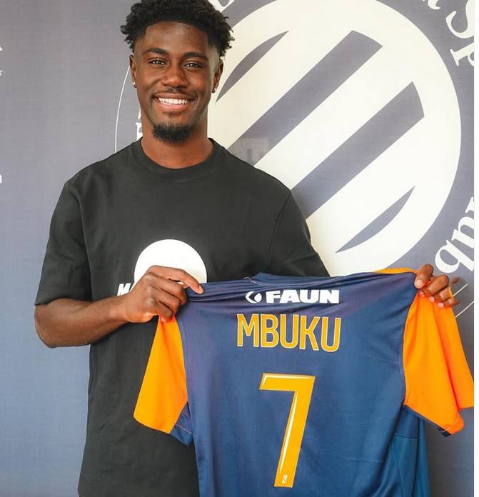 Nathanaël Mbuku prêté au Montpellier HSC : un ailier prometteur pour la Ligue 2